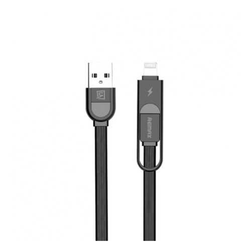 Кабель Remax RC-033T Lightning/microUSB 1м Black в Билайн