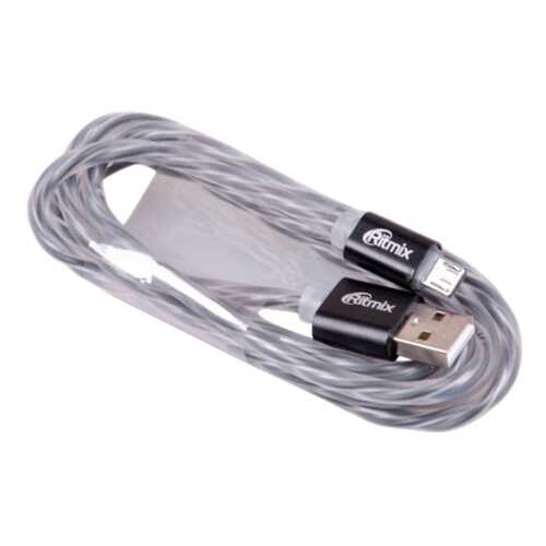 Кабель Ritmix microUSB 1м Grey в Билайн