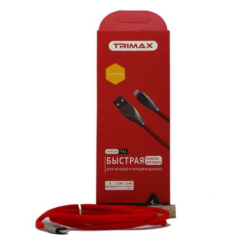 Кабель Trimax Lightning T1L 1m Red в Билайн