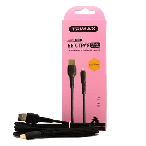 Кабель Trimax Lightning T21L 2m Black в Билайн
