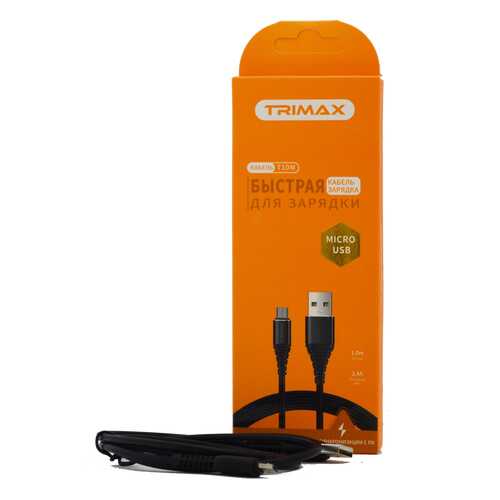 Кабель Trimax Micro-USB T10M 1m Black в Билайн
