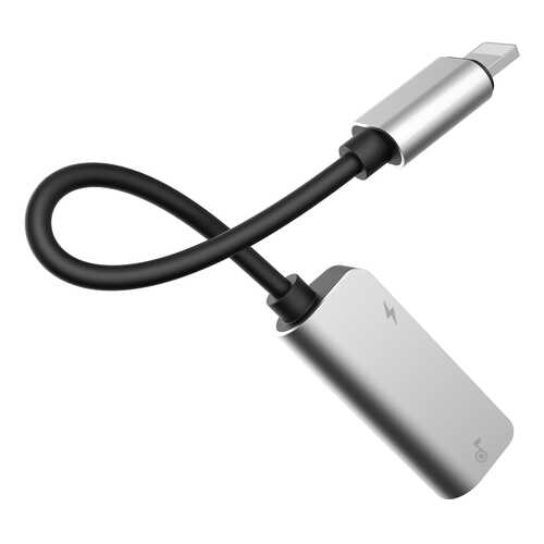 Переходник Baseus iP Male to Double Lightning Female Adapter L37 Silver в Билайн