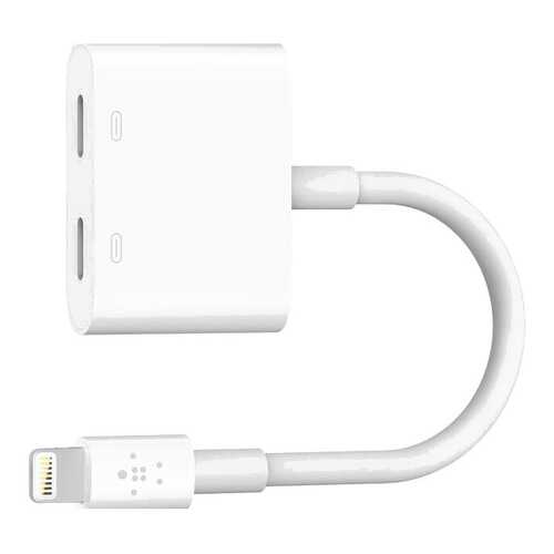 Переходник Belkin Lightning Audio + Charge RockStar для iPhone7/7Plus White (F8J198dsWHT) в Билайн