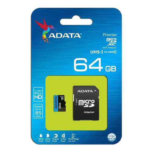 Карта памяти ADATA Premier Micro SDHC 64GB в Билайн