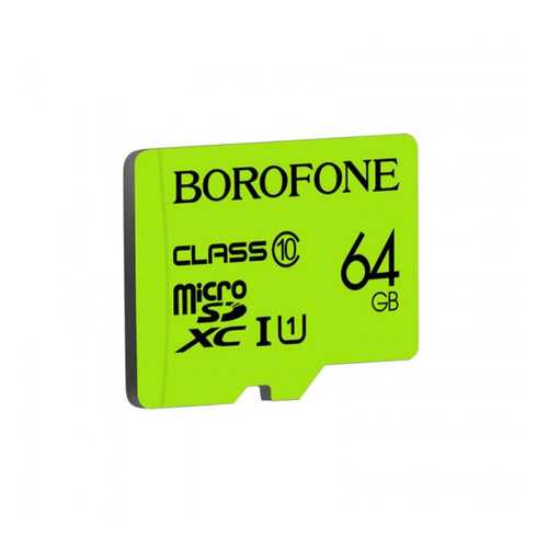 Карта памяти Borofone 64GB microSD Card Class 10 Green в Билайн