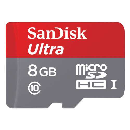 Карта памяти SanDisk Micro SDHC Ultra SDSDQUIN-008G-G4 8GB в Билайн