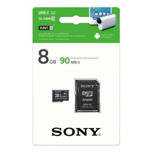 Карта памяти Sony Micro SDHC SR8UY3AT 8GB в Билайн