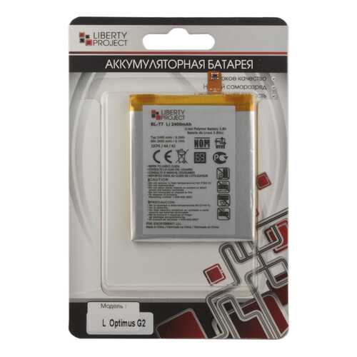 Аккумулятор 'LP' для LG Optimus G2 (BL-T7) Li2400 в Билайн