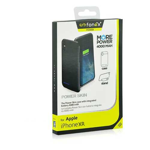 Чехол Fonex Power Skin 4000 mAh для iPhone XR Black в Билайн