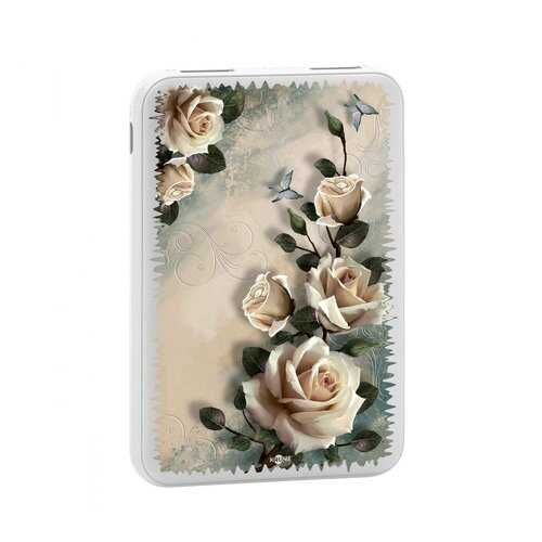 Внешний аккумулятор КRUЧЕ Power Bank 5000 mAh Print White roses в Билайн