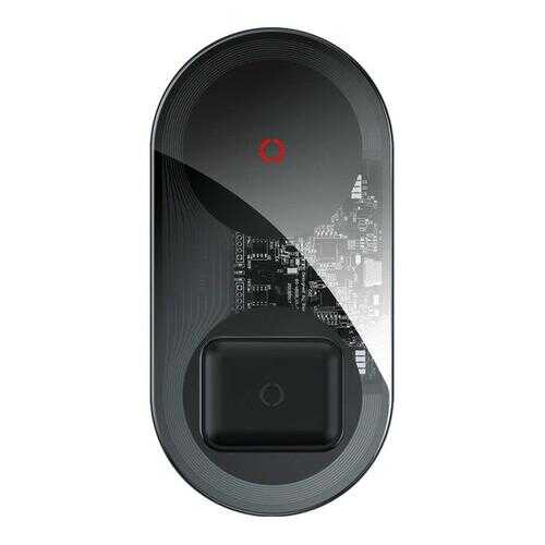 Беспроводное зарядное устройство Baseus Simple 2in1 Turbo Edition TZWXJK-B01 (Clear Black) в Билайн
