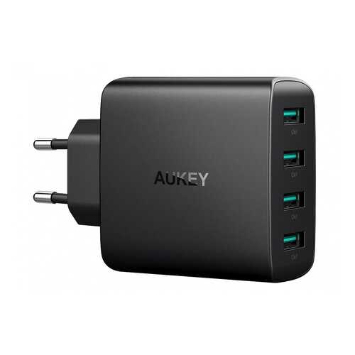 Сетевое зарядное устройство Aukey Wall Charger 4 USB 8A Black в Билайн