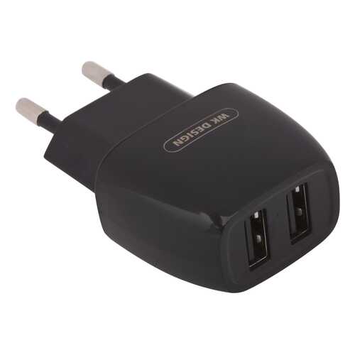 Сетевое зарядное устройство WK CADDY 2 USB 2,1A Black в Билайн