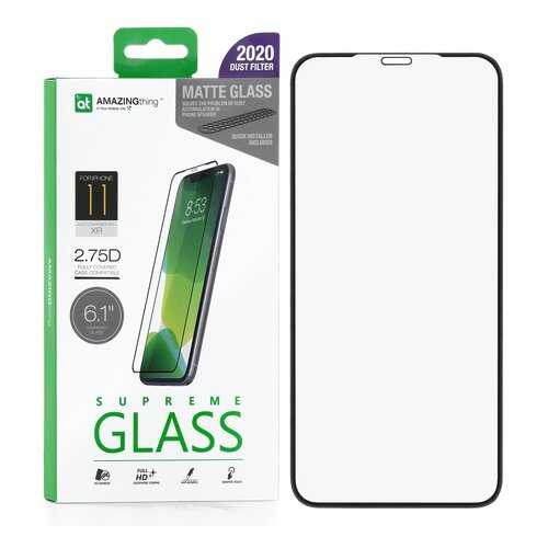 Защитное стекло AMAZINGthing Full Glue Anti-Glare Black 0.33mm для Apple iPhone XR в Билайн