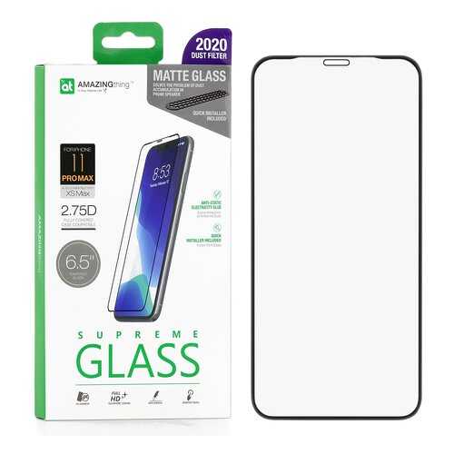 Защитное стекло AMAZINGthing Full Glue Anti-Glare Black 0.33mm для Apple iPhone XS Max в Билайн