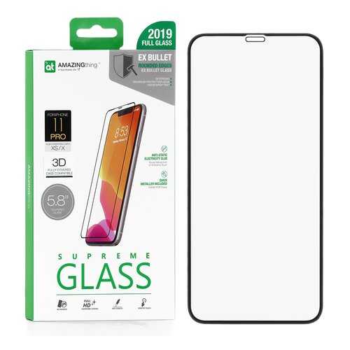 Защитное стекло AMAZINGthing SupremeGlass Extra Hard 3D Black 0.3mm для Apple iPhone X в Билайн
