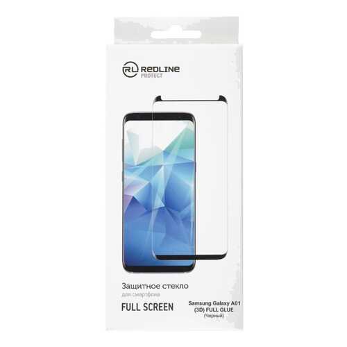 Защитное стекло для смартфона Red Line для Samsung Galaxy A01, FScreen(3D) TG FG Black в Билайн
