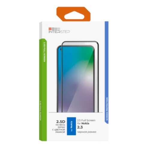 Защитное стекло InterStep для Nokia 2.3 Black в Билайн