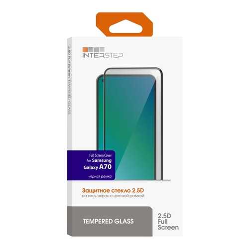 Защитное стекло InterStep для Samsung Galaxy A70 Black в Билайн