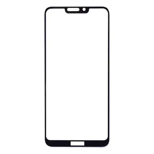 Защитное стекло на весь экран полноклеевое для Huawei Honor 8C черное в Билайн