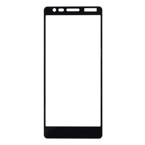 Защитное стекло на весь экран полноклеевое для Nokia 3.1 черное в Билайн