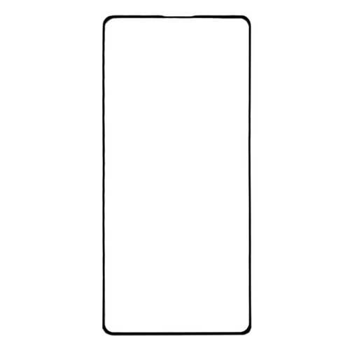 Защитное стекло на весь экран полноклеевое для Samsung Galaxy A71 черное в Билайн