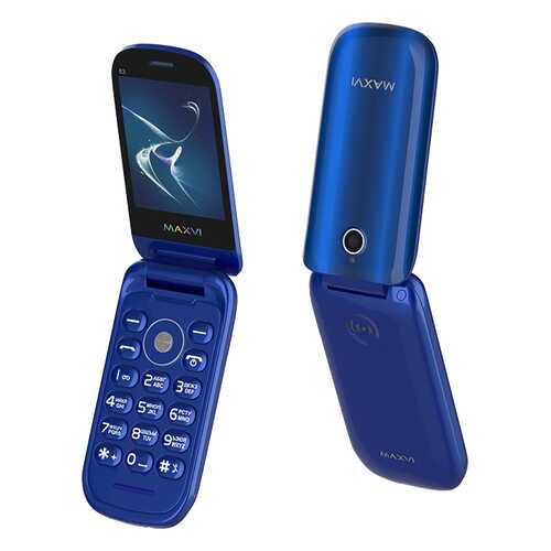 Мобильный телефон Maxvi E3 Radiance Blue в Билайн